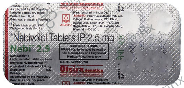 Nebi 2.5mg Tablet 10s