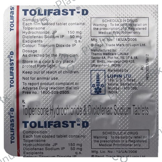 Tolifast D 50/150mg Tablet 10s