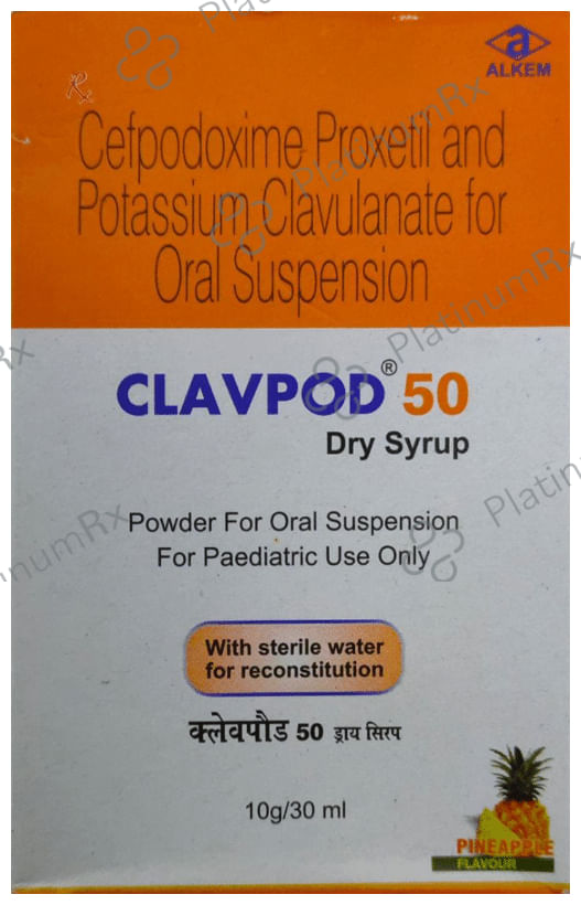 Clavpod 50 Dry Syrup Pineapple