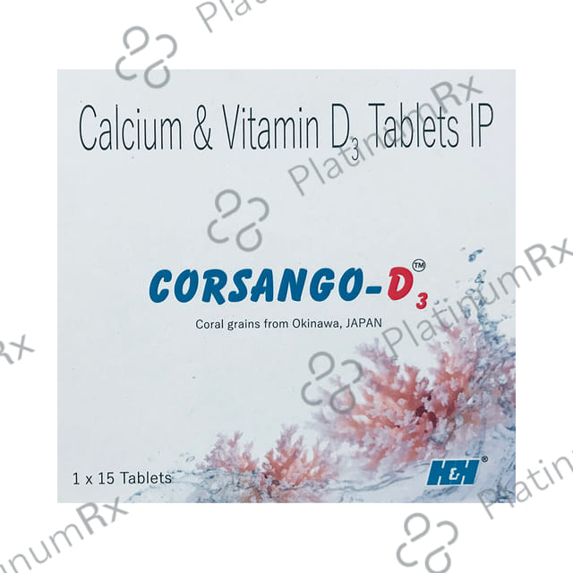 Corsango D3 500mg/500IU Tablet 15s