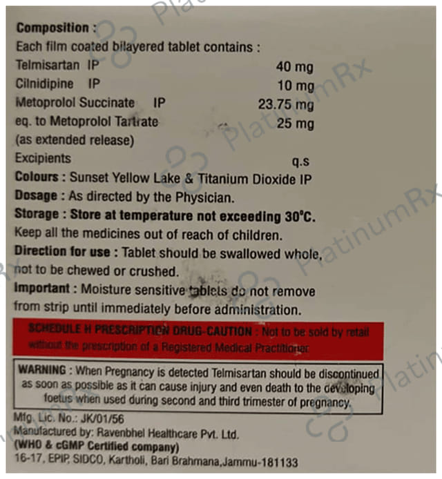 Cilnipill-TM 25 Tablet ER