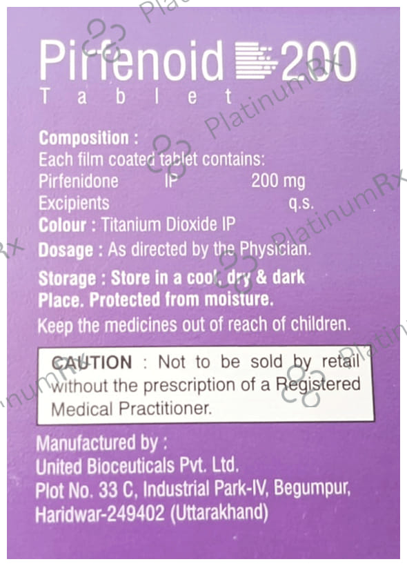 Pirfenoid 200mg Tablet 10s