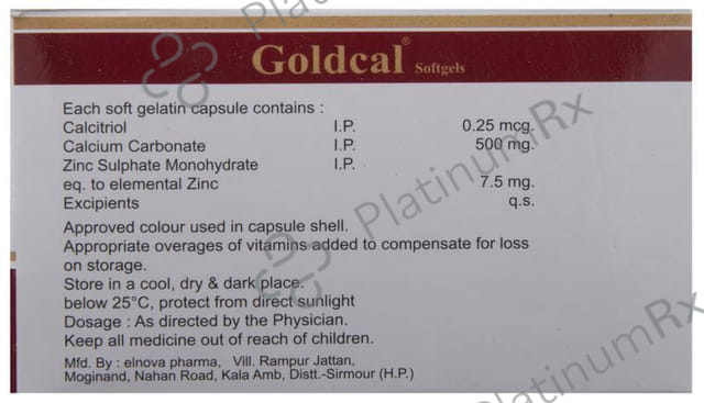 Goldcal Soft Gelatin Capsule 10s