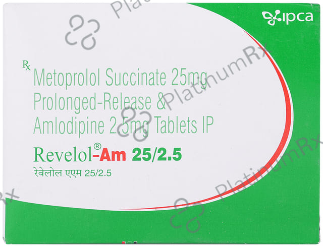 Revelol AM 25/2.5mg Tablet PR 15s