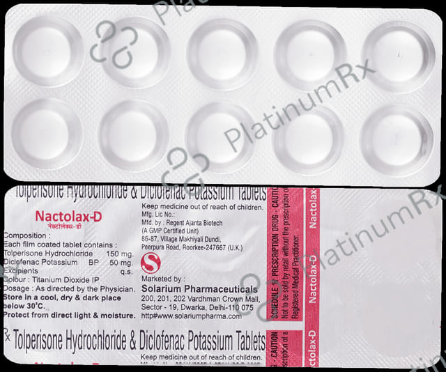 Nactolax D 150mg/50mg Tablet