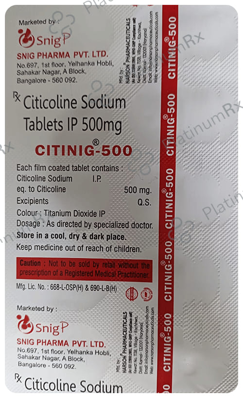 Citinig 500mg Tablet 10s