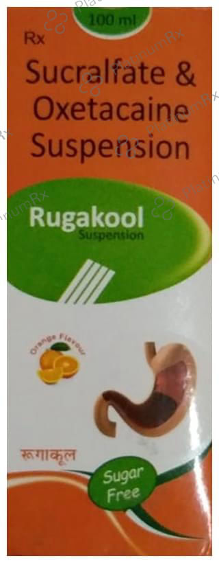 Rugakool 1000/200mg Oral Suspension Orange 100ml
