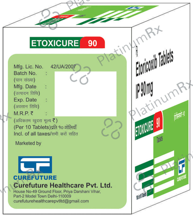 Etoxicure 90 Tablet