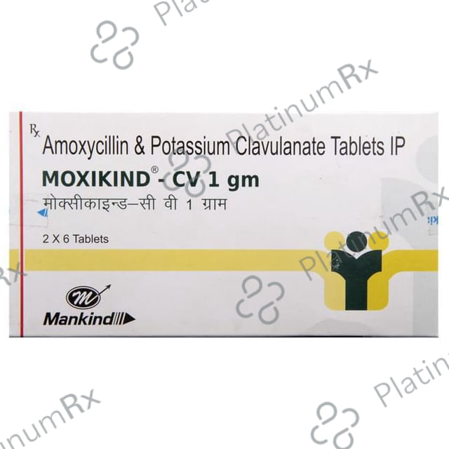 Moxikind CV 1gm 875/125mg Tablet 6s
