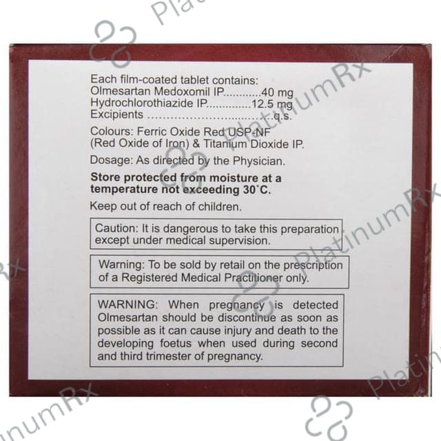 Olkem H 40/12.5mg Tablet 15s