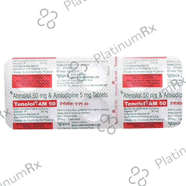 Tenolol AM 5/50mg Tablet 10s