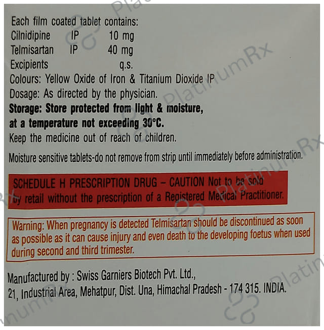 Corsa T 10/40mg Tablet 10s