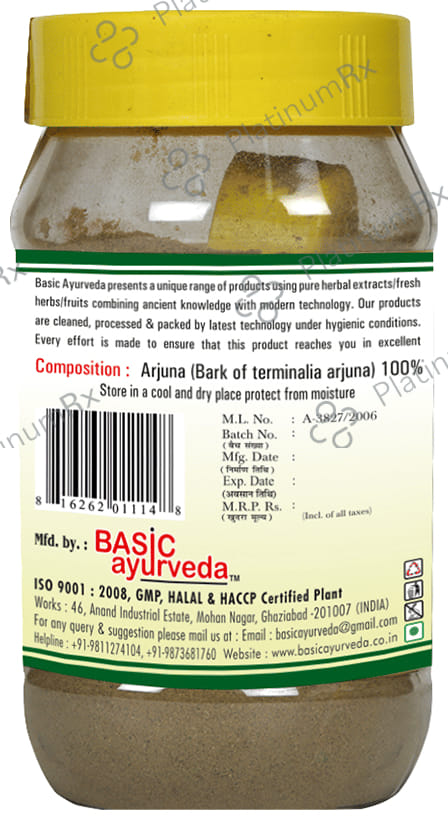 Basic Ayurveda Arjuna Churna 200 gm