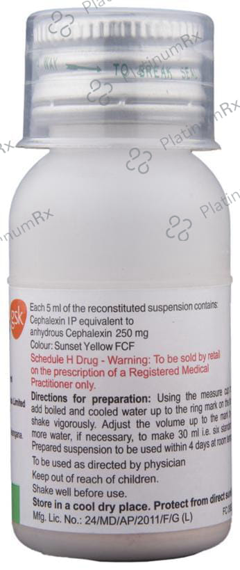 Phexin 250mg Suspension 30ml