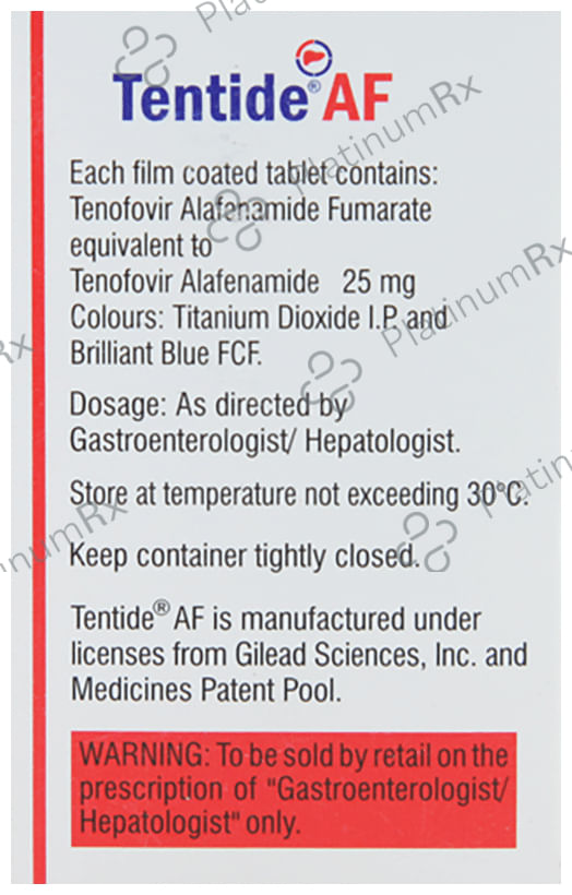Tentide AF 25mg Tablet 30s