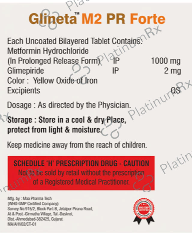 Glineta M 2 PR Forte Tablet