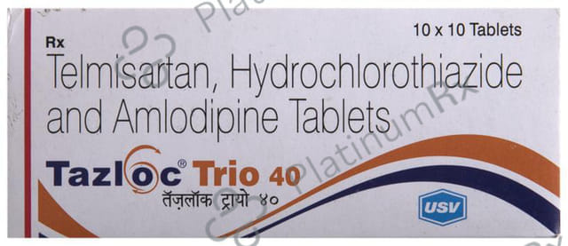 Tazloc Trio 40 5/12.5/40mg Tablet 10s