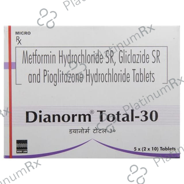 Dianorm Total 30/500/15mg Tablet SR 10s