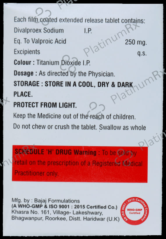 Divalros ER 250 Tablet 10s