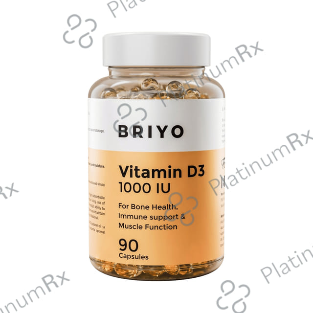 Briyo Vitamin D3 1000IU Softgel 90s