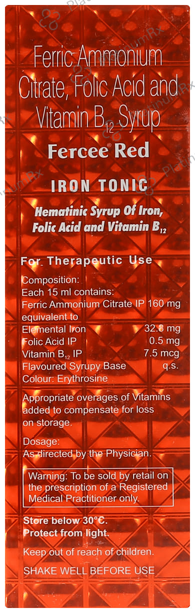 Fercee Red 7.5mcg/32.8/0.5mg Syrup 225ml