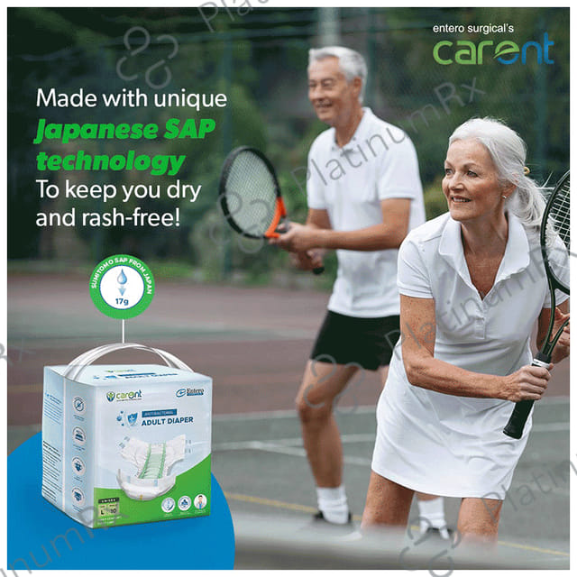 Carent Anti Bacterial Adult Diaper Large 10s