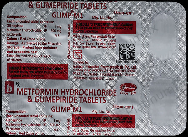 Glimp M 1/500mg Tablet 10s