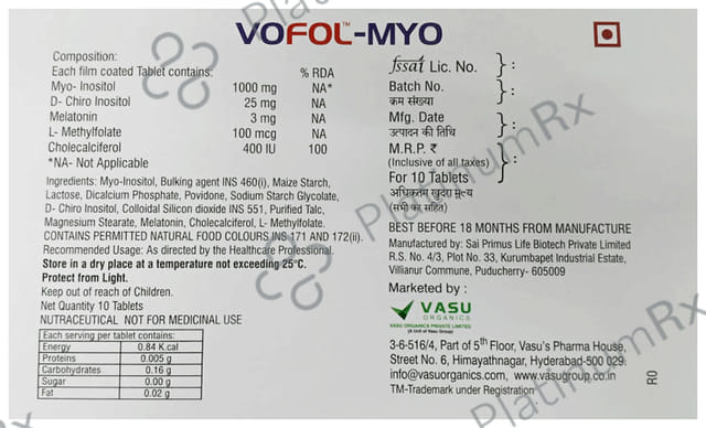 Vofol Myo Tablet 10s