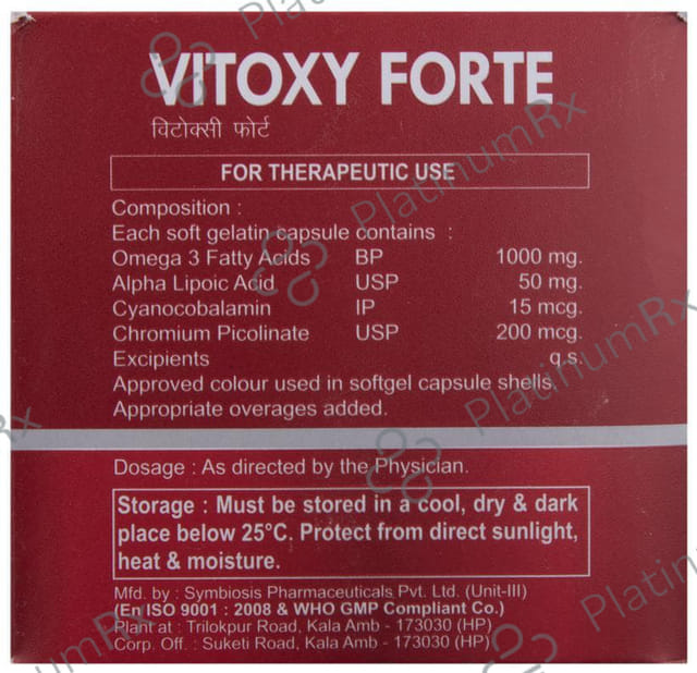Vitoxy Forte Soft Gelatin Capsule