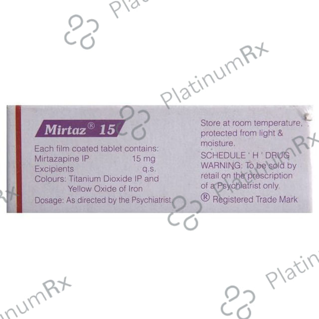 Mirtaz 15 Tablet