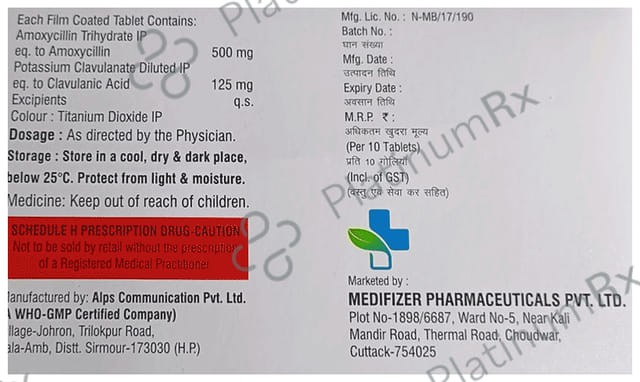 Medif-CV 625 Tablet