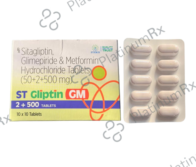 ST Gliptin GM 2/500mg Tablet 10s