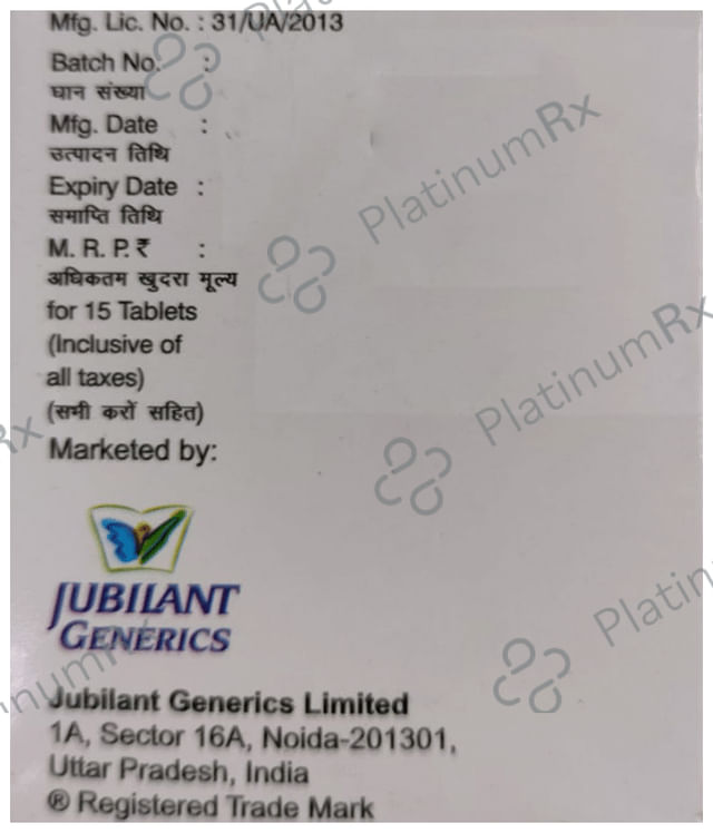 Jubira F 5 160/5mg Tablet 15s