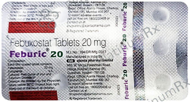 Feburic 20mg Tablet 15s