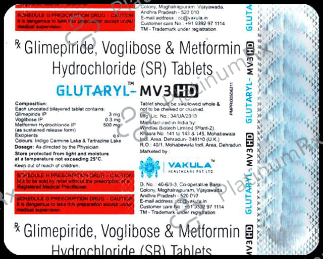 Glutaryl MV3 HD Tablet SR 15s