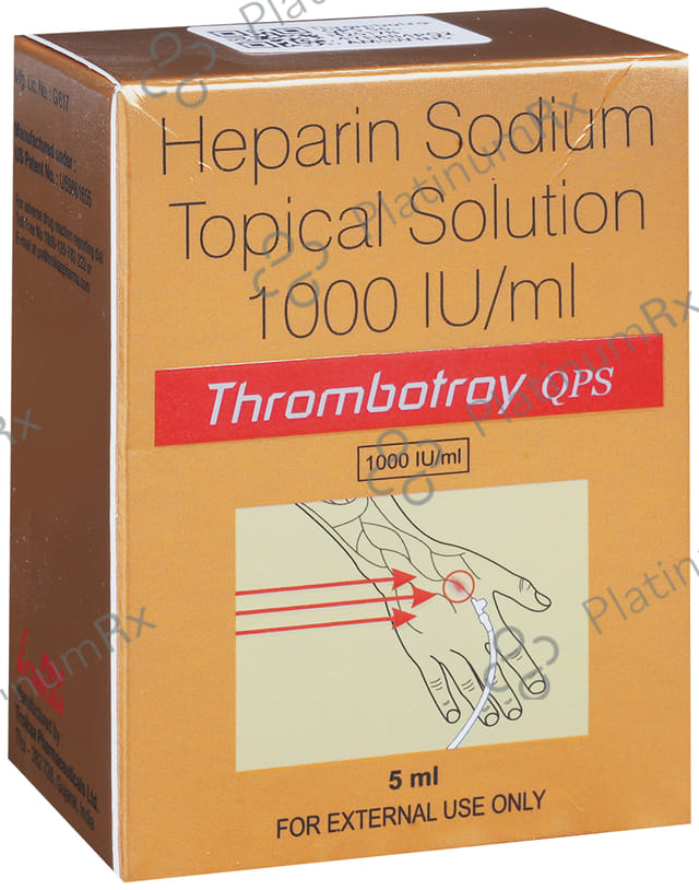Thrombotroy QPS 1000IU Solution 5ml