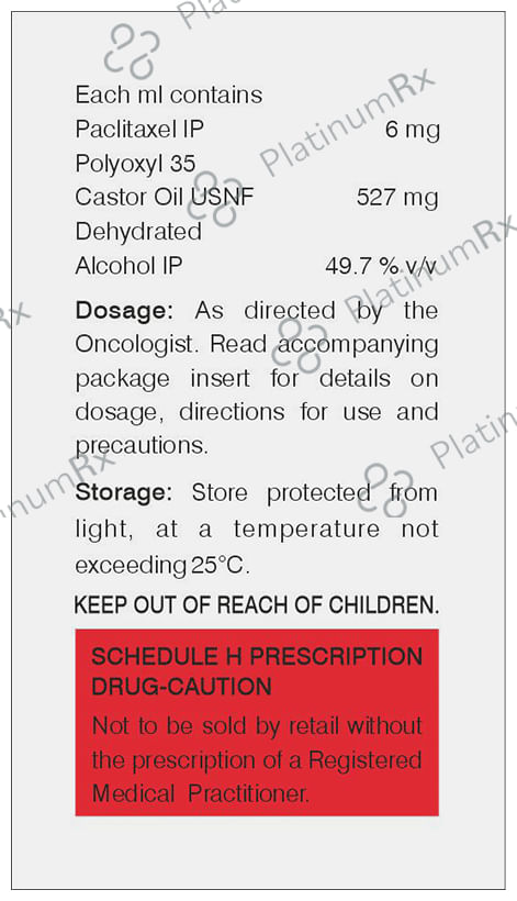 Pacliwel 260mg Injection 43.4ml