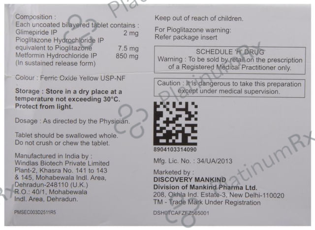 Triglimestar 2 Tablet SR