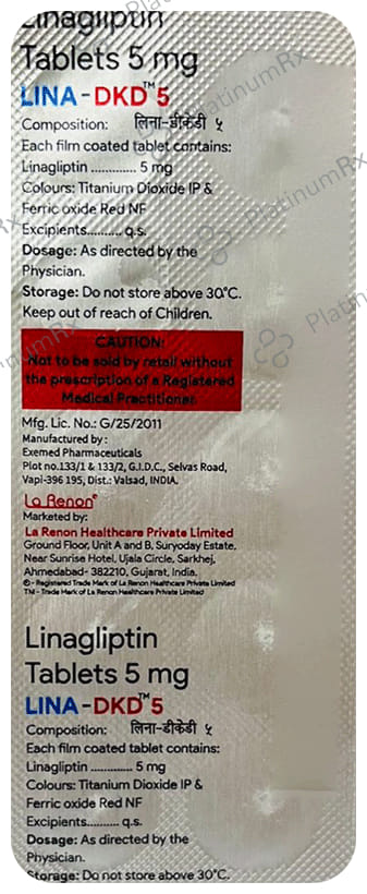 Lina DKD 5mg Tablet 10s