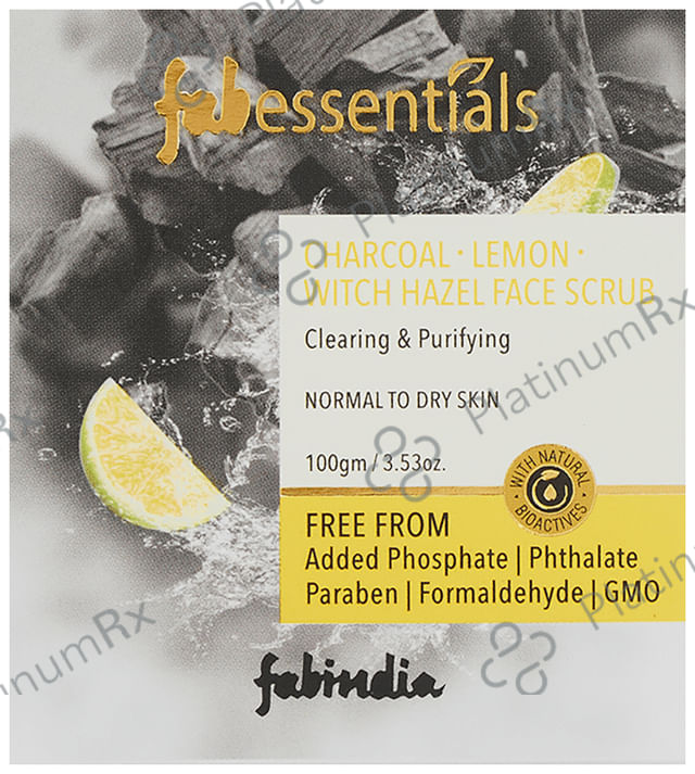 Fabessentials Charcoal Lemon Witch Hazel Face Scrub