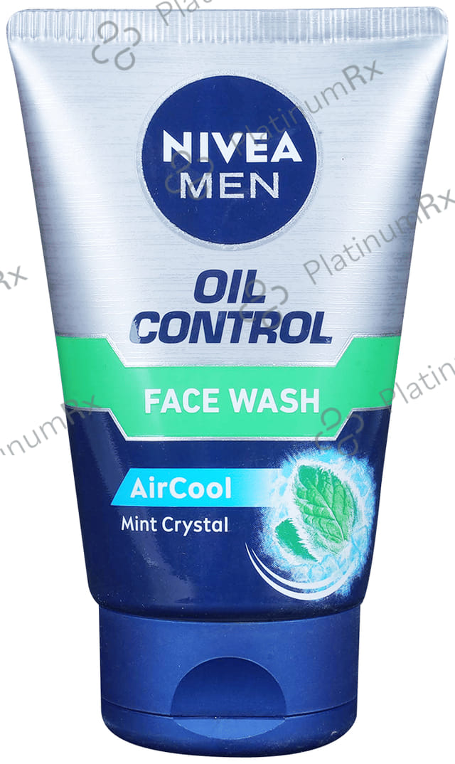 Nivea Men Oil Control Air Cool Mint Crystal Face Wash