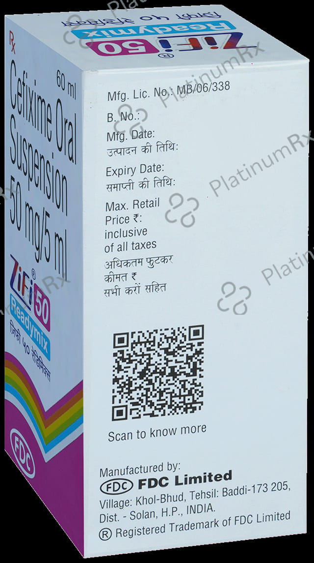 Zifi 50 Readymix Suspension 60ml