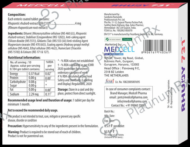 Rhuby 731 Tablet