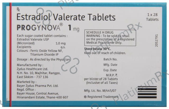 Progynova 1mg Tablet 28s