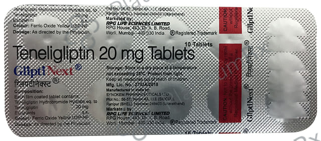 Glipti Next 20mg Tablet 10s