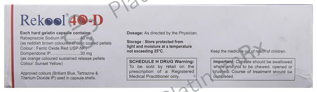 Rekool D 40/30mg Capsule SR 10s