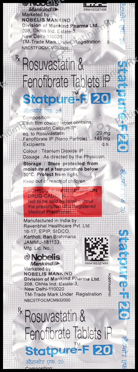Statpure F 20 145/20mg Tablet 10s