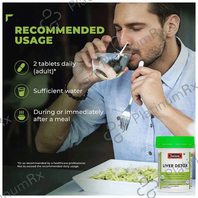 Swisse Ultiboost Liver Detox for Healthy Digestion & Liver Health - Tablet 30 tablets