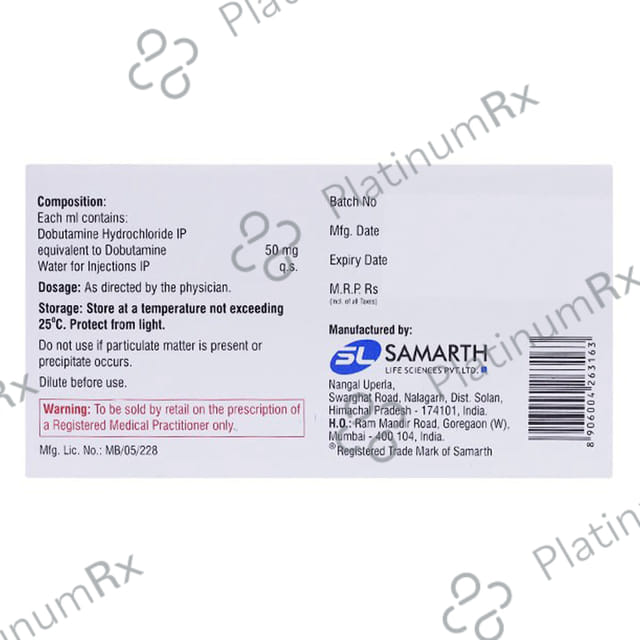 Dobustat 250mg Injection 20ml