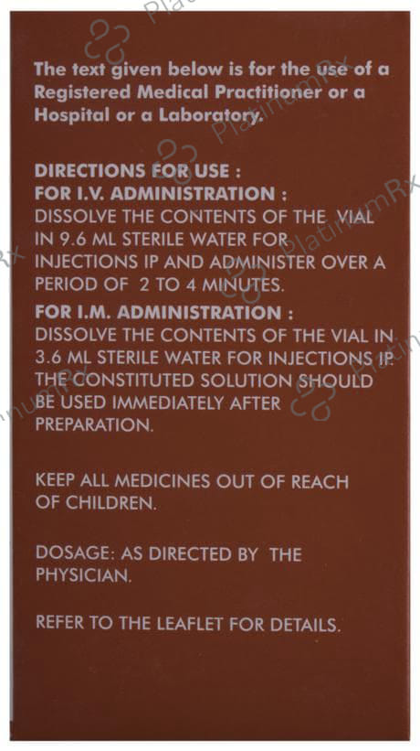 Gramocef S 1000/500mg Injection 1s